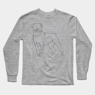 Rottweiler Line Art Long Sleeve T-Shirt
